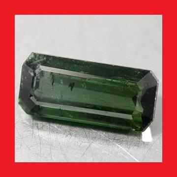 TOURMALINE - DARK BLUE GREEN BAGUETTE FACET - 1.130cts