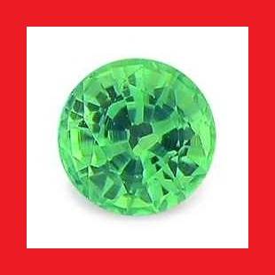 TSAVORITE (NATURAL KENYA) - NICE EMERALD GREEN ROUND FACET - 0.205cts
