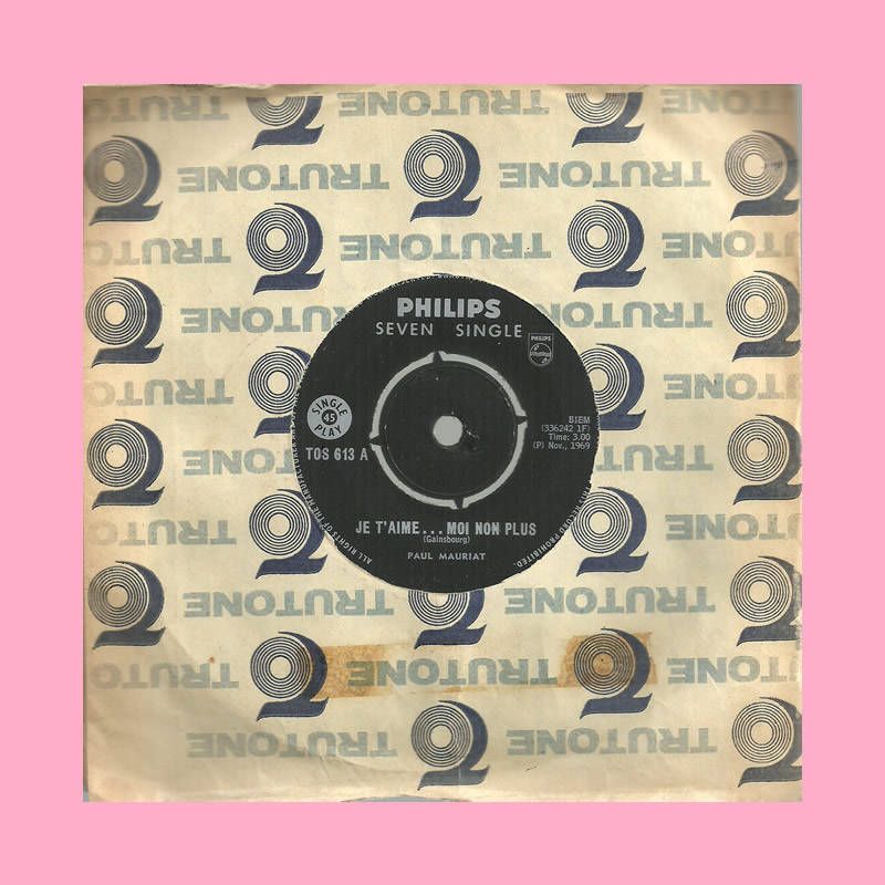 SEVEN SINGLE - JE T`AIME...MOI NON PLUS BY PAUL MAURIAT