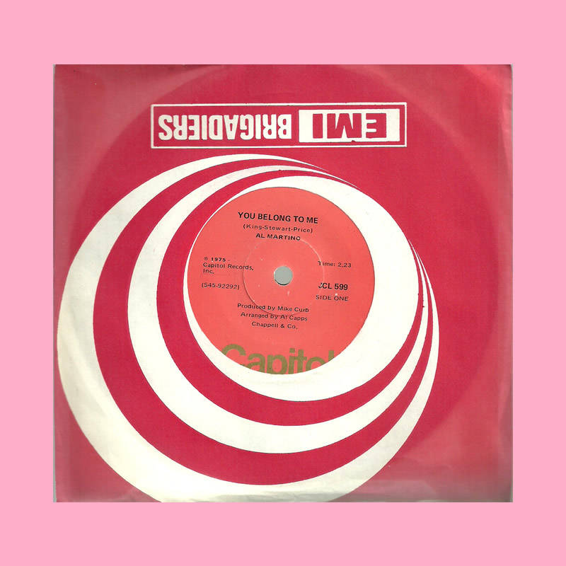 SEVEN SINGLE - YOU BELONG TO ME/VOLARE BY AL MARTINO