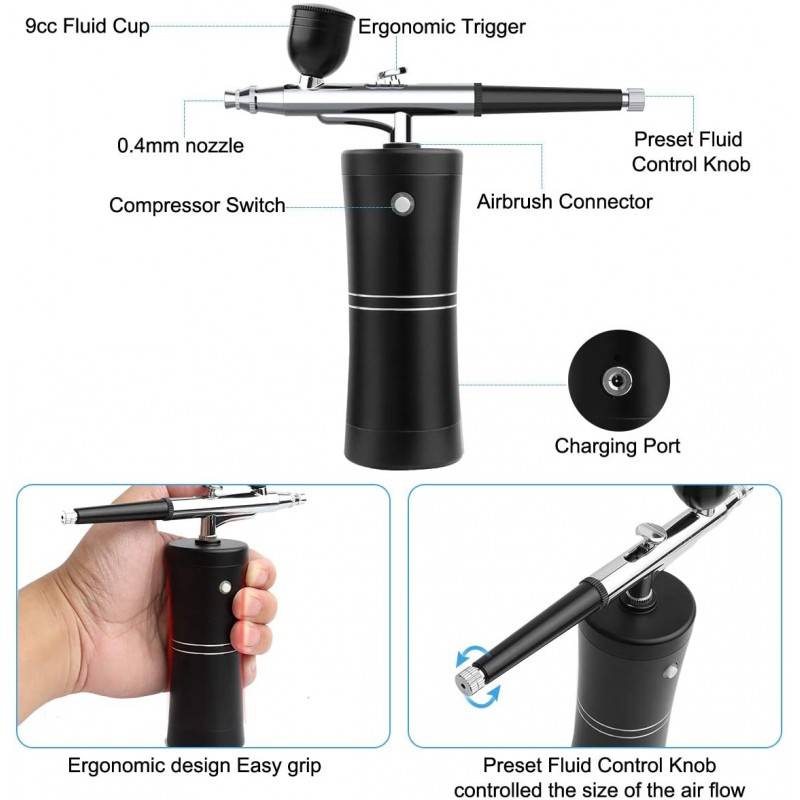 BubbleBean Portable Mini Airbrush