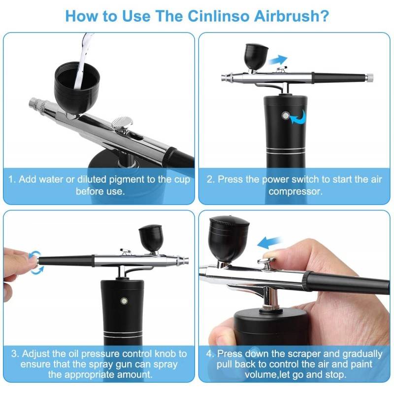 BubbleBean Portable Mini Airbrush
