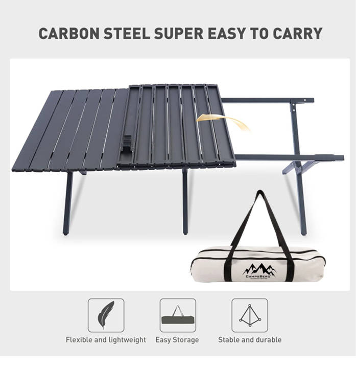 CampsBerg - Large Compact Camping Table - 120cm