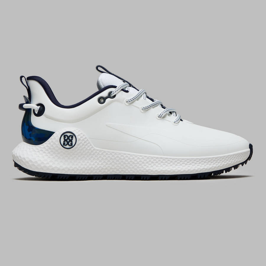 G/Fore MG4 + O2 Camo Accent Snow/Twilight Golf Shoe UK 11.5