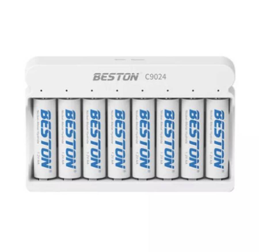 Beston C9024 8 Bay Smart LCD AA/AAA Battery Charger