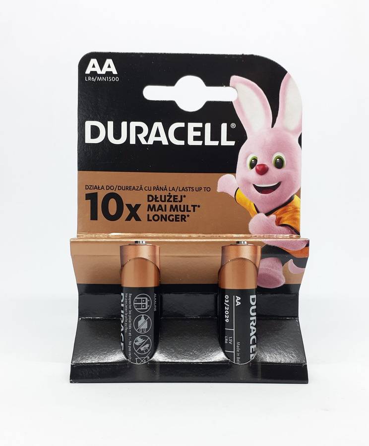 Duracell MN1500 AA 1.5V 2-Pack