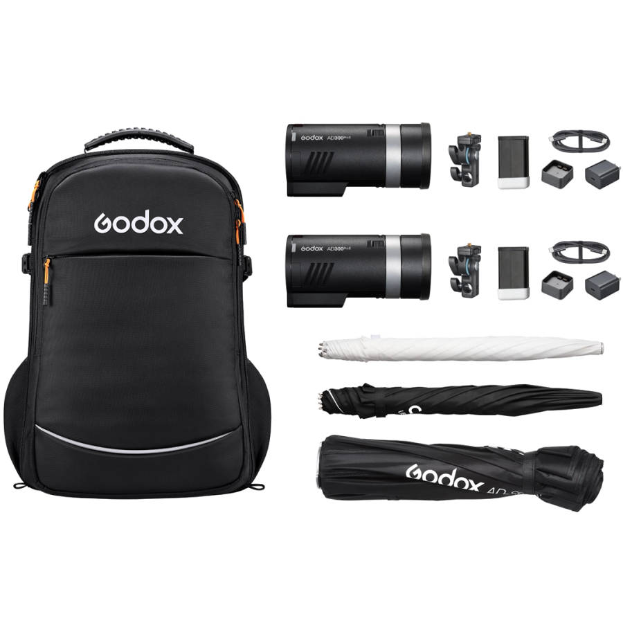 Godox AD300ProII Portable Pocket Flash 2 Light Kit