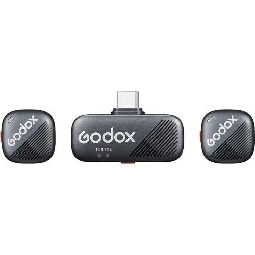 Godox Cube-SC Kit 2-Person Wireless Microphone System with USB-C Connector for Mobile Devices (2....