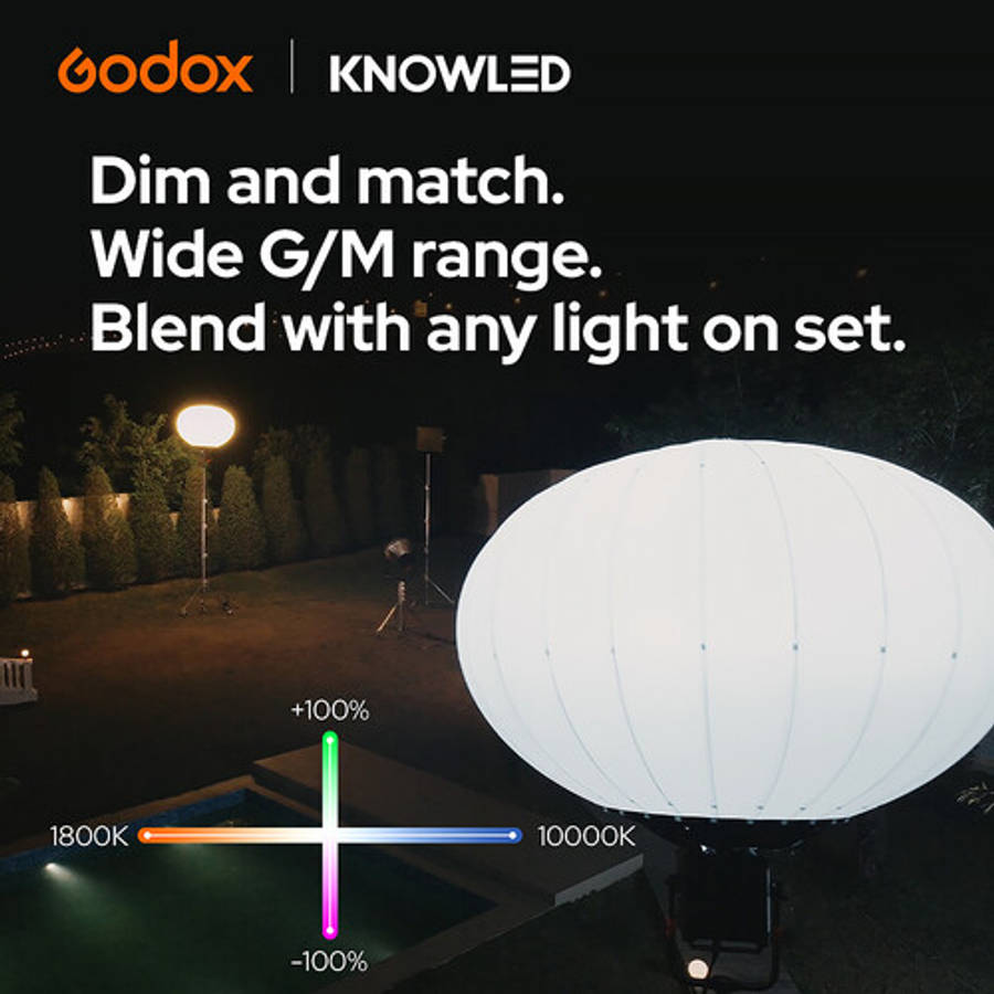 Godox KNOWLED MG2400R RGB LED Monolight with Soft Cases