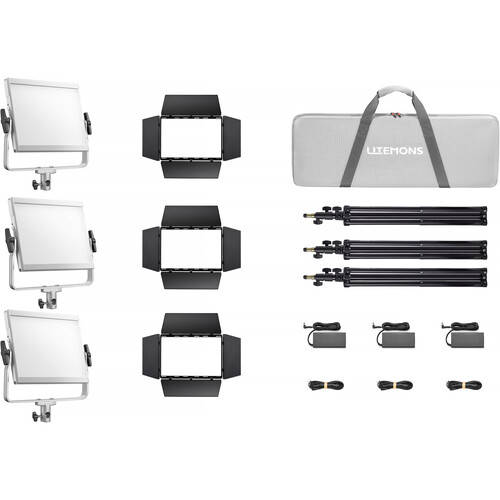 Godox Litemons LP400Bi Bi-Colour LED 3 Light Panel Kit