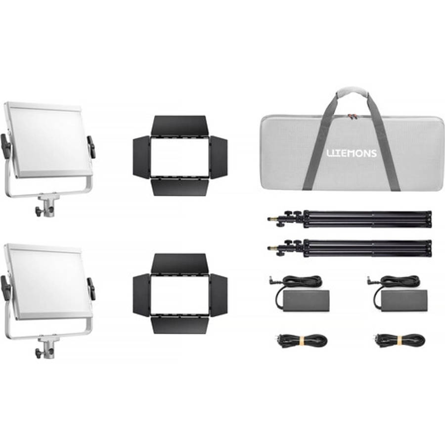 Godox Litemons LP400R RGB LED Light Panel 2-Light Kit (Black or White)