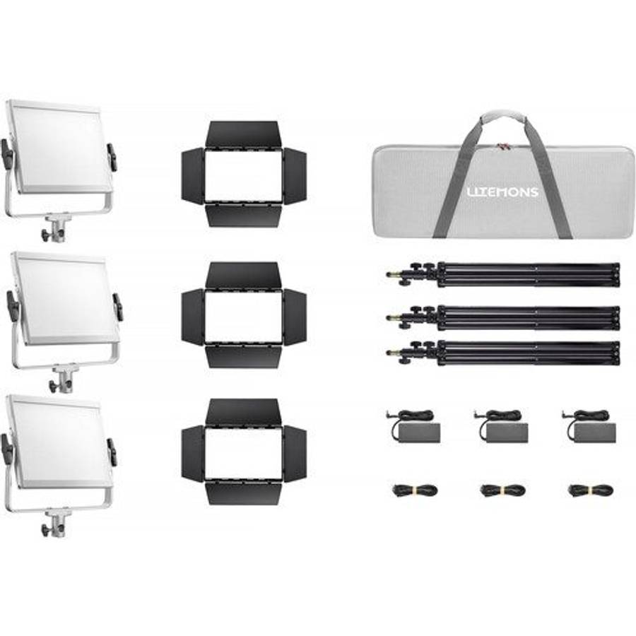 Godox Litemons LP600R RGB LED Light Panel (3 Light Kit)