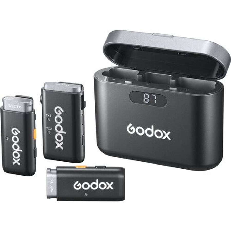 Godox WEC 2-Person Wireless Microphone System for Cameras and Mobile Devices (2.4 GHz)