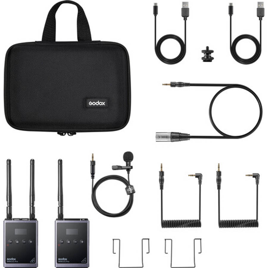 Godox WMicS1 Pro Kit 1 Camera-Mount Wireless Omni Lavaliere Microphone System (514 to 596 MHz)