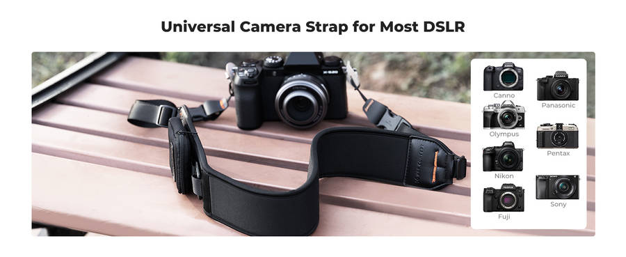 K&F Urban Wander Camera Neck Strap (Black)