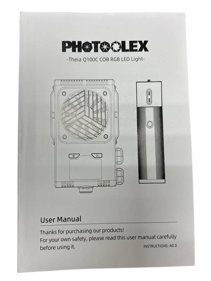 Photoolex Q100C RGB LED Light  Product Overview