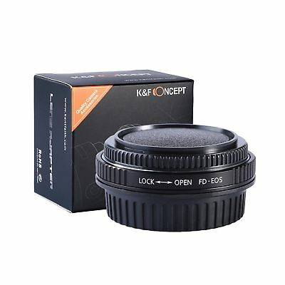 K&F Concept Lens Mount Adapter with Optic Glass for Canon FD Lenses to Canon EOS EF Camera Body