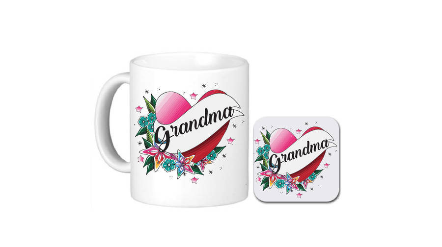 Grandma Mug and Coaster Set