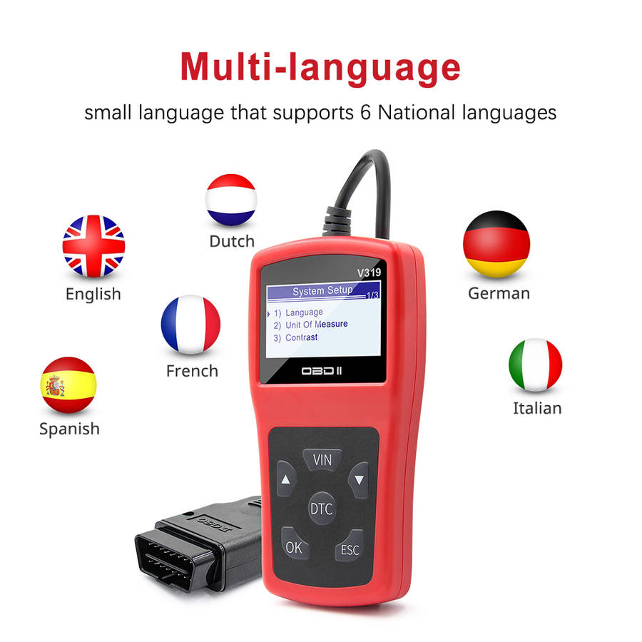 V319 OBD2 Car Scanner and Diagnostic Tool