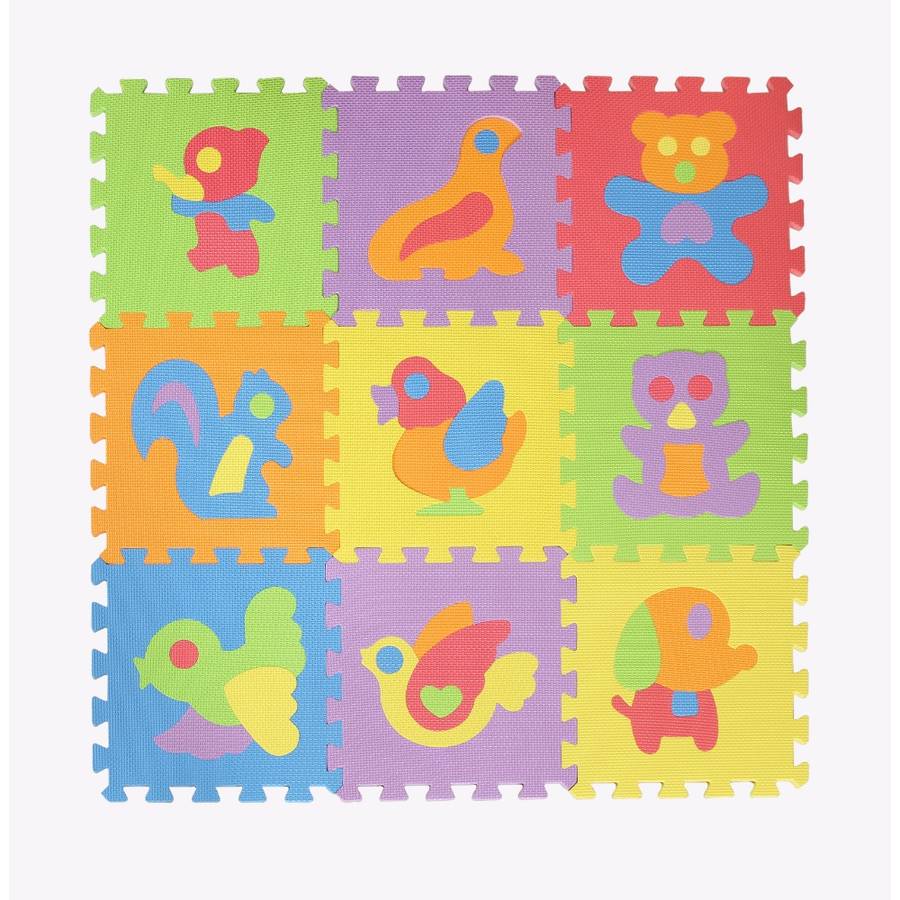 Time2Play Eva Foam Puzzle Animal Play Mat 9 Piece