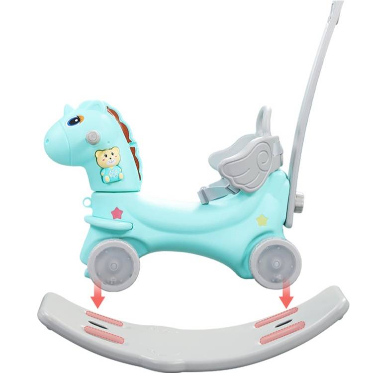 Time2Play 6 in 1 Rocking Horse with Music - Turquoise