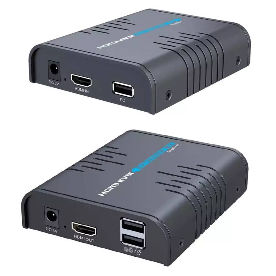 HDMI KVM over Network / IP KVM Extender SET HDBitT v4.0 (Keyboard, Video, Mouse) | Unlimited Dist...