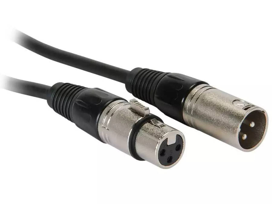 10 Meter 3 Pin Male XLR to 3 Pin Female XLR - XLR Audio Extension Cable