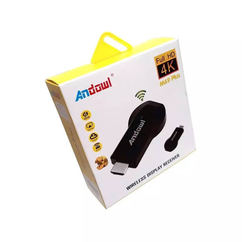 4k Ultra HD Anycast M69 Plus Wireless Phone Screen Mirroring to HDMI | Chromecast | Miracast Dongle