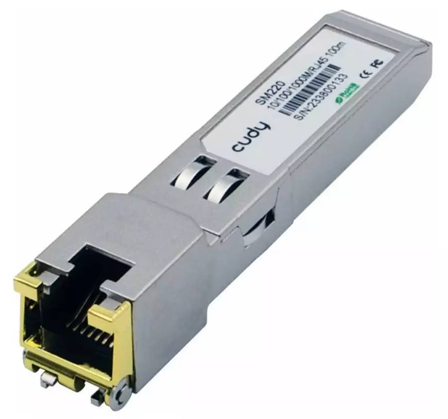 RJ45 SFP Gigabit Network Transceiver Module | 1000TX mini GBIC | Cisco or Generic Switch Compatible
