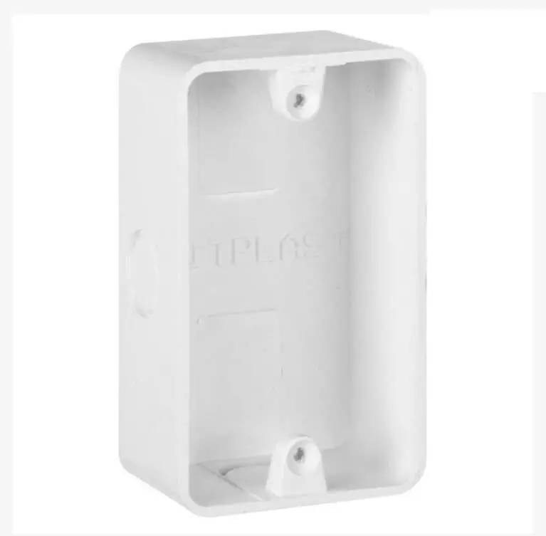 PVC 4x2 Wall Box for 120 x 70 mm Wall Plates | Single Electrical plug Size