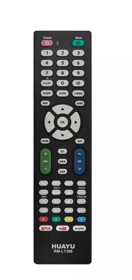 9-in-1 Universal Replacement Infrared Remote for HDTV | Hisense, Samsung, Philips, Sony, Panasoni...