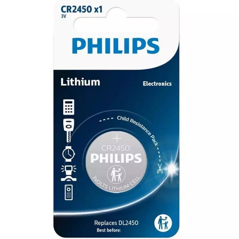 Lithium CR2450 Battery | 24mm 3 Volt Coin Type Battery