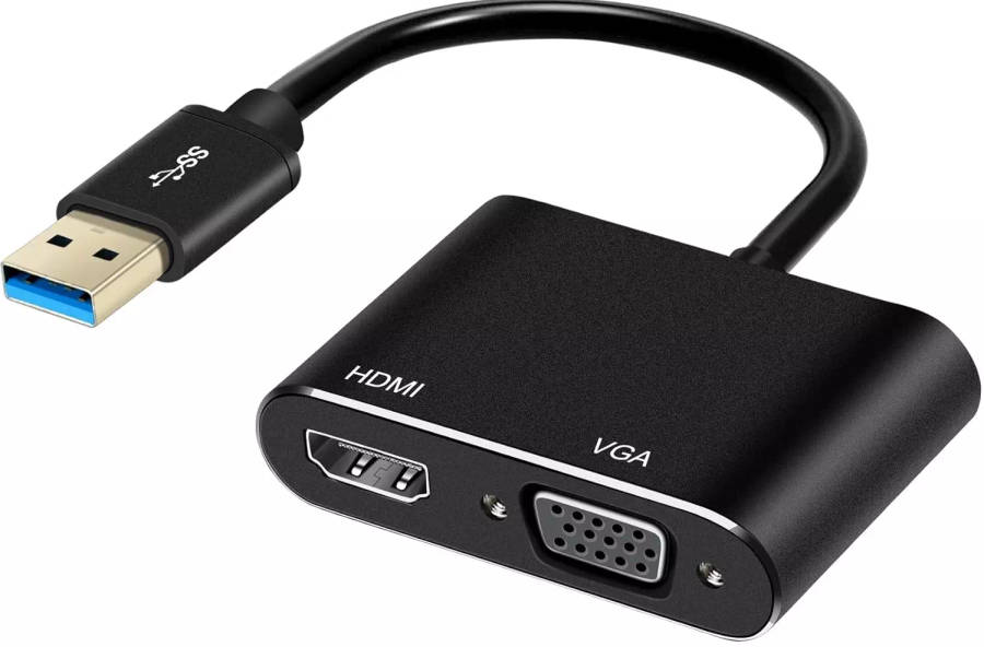 USB to HDMI + VGA Converter | Windows 7,8,10 & Windows 11