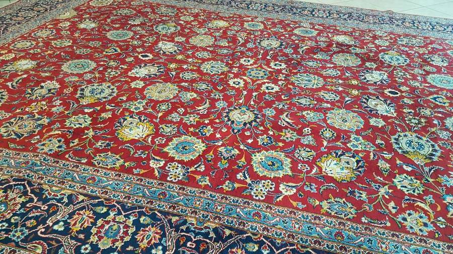 Persian Kashan Carpet 424cm x 303cm Hand Knotted