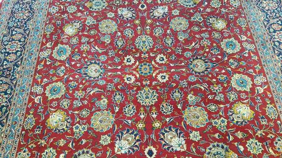 Persian Kashan Carpet 424cm x 303cm Hand Knotted