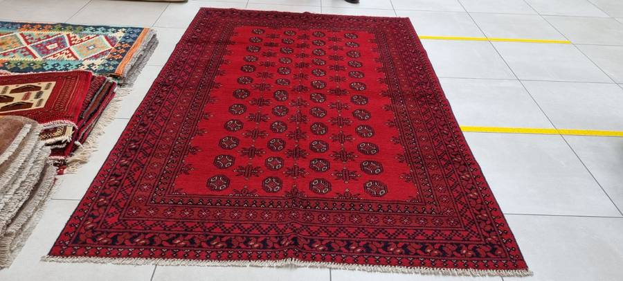 Afghan Turkaman Carpet 250cm x 160cm Hand Knotted