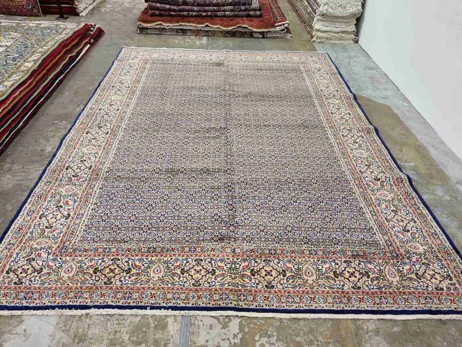 Very Fine Persian Moud Carpet 350cm x 250cm Hand Knotted