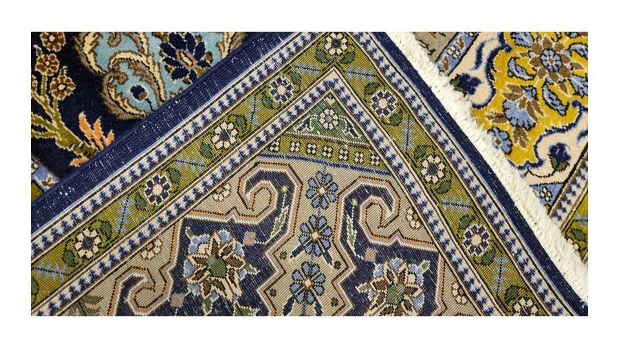 Very Fine Persian Qum Carpet 320cm x 205cm Hand Knotted