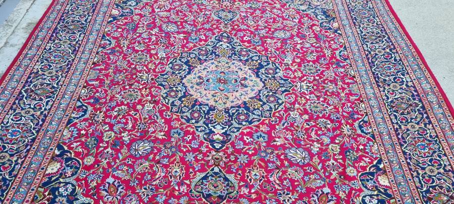 Vintage Persian Kashmar Carpet  385cm x 300cm Hand Knotted