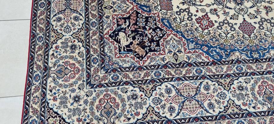 Extremely Fine Quality Persian Nain Carpet In a Extra Large Size 495cm x 345cm Hand Knotted (6LA)
