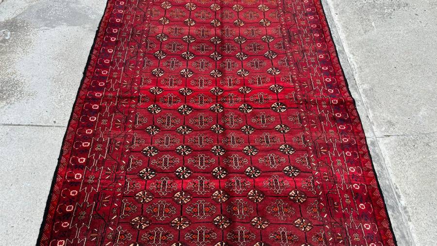 Vintage Persian Kurdi Carpet 280cm x 167cm Hand Knotted