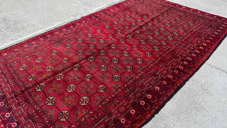 Vintage Persian Kurdi Carpet 280cm x 167cm Hand Knotted