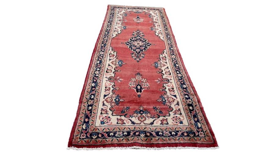 Vintage Persian Hamadan Carpet 323cm x 118cm Hand Knotted