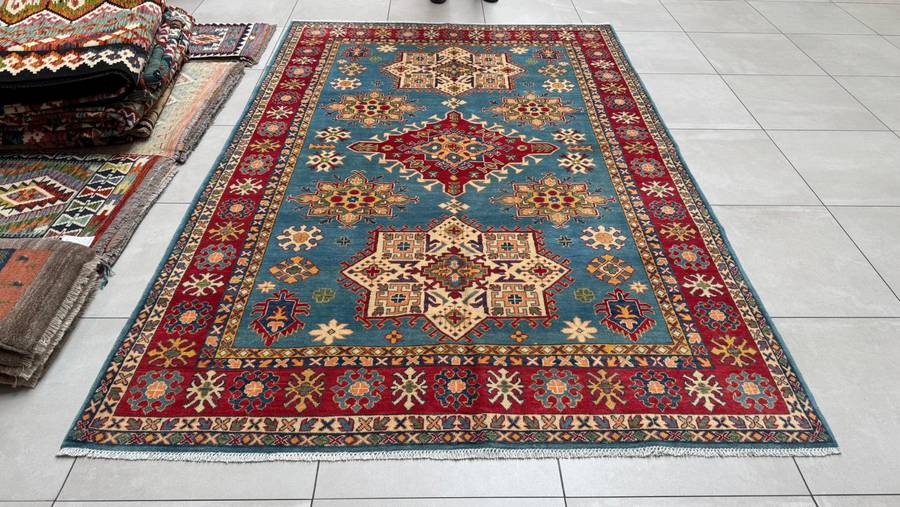 Afghan Kazak Carpet 300cm x 200cm Hand Knotted