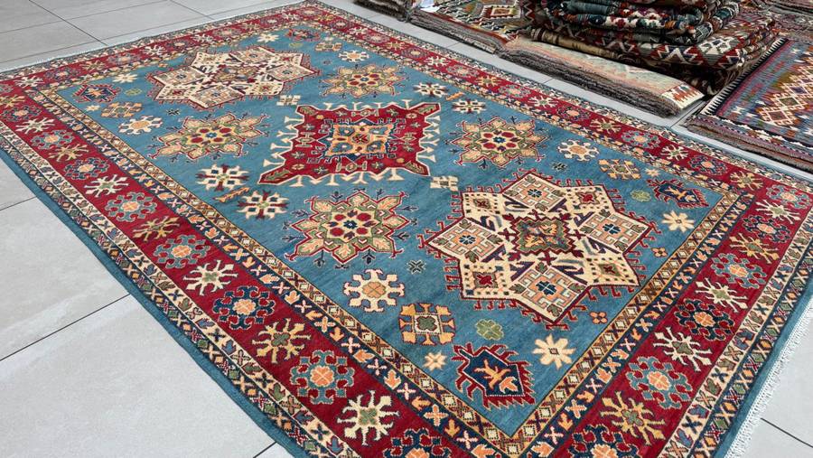 Afghan Kazak Carpet 300cm x 200cm Hand Knotted