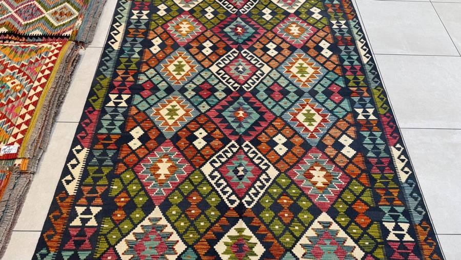 Afghan Chobi Kilim 257cm x 178cm Hand Made