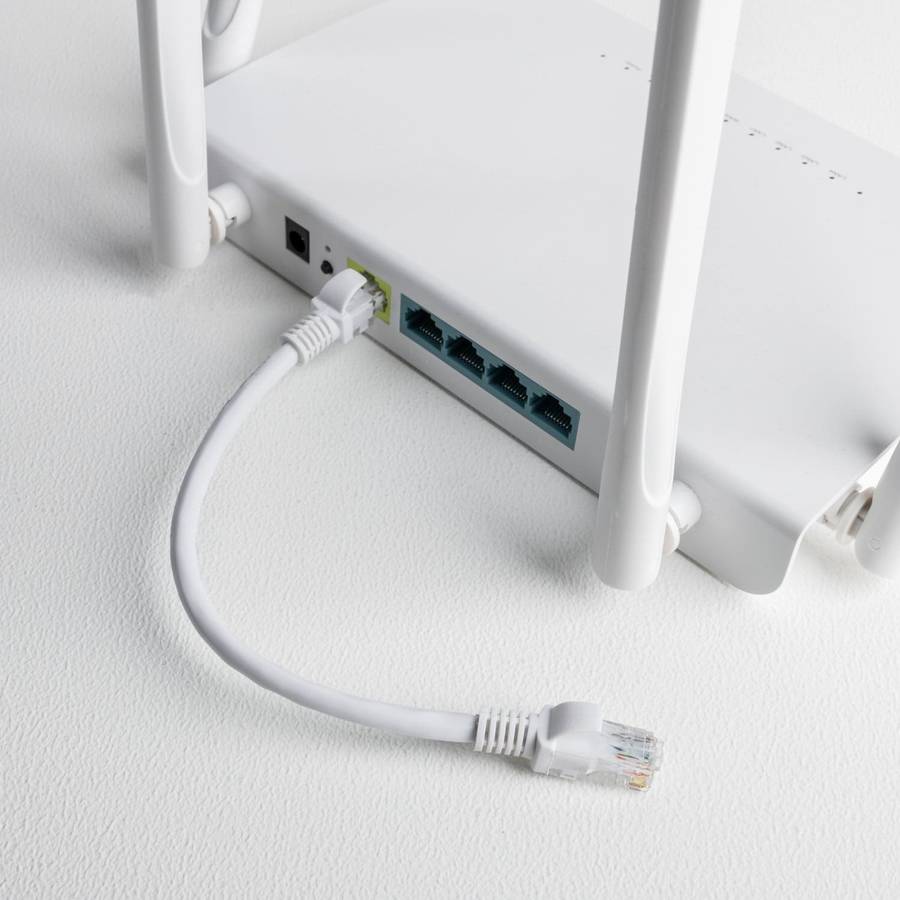 Gizzu Cat6 UTP Fly Lead Ethernet Network Cable 50cm  White