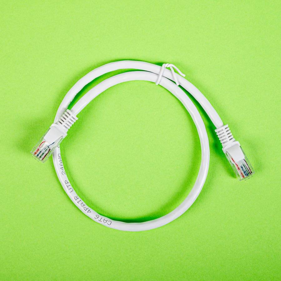 Gizzu Cat6 UTP Fly Lead Ethernet Network Cable 50cm  White