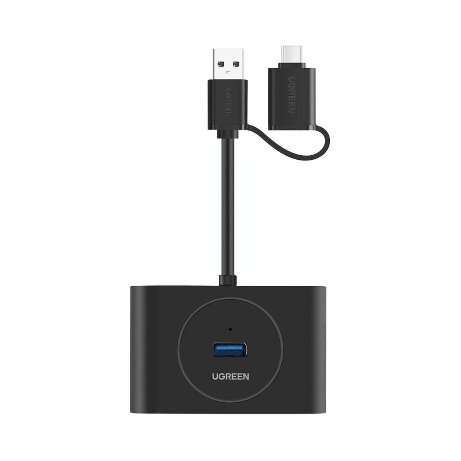 UGREEN 4-Port USB 3.0 Hub with Micro USB | 5Gbps Data Transfer - 1m