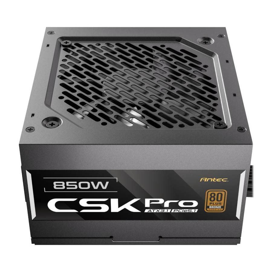 850W Antec CSK Pro PCle5.1 Gen5 80 Plus Bronze Semi-Modular Power Supply